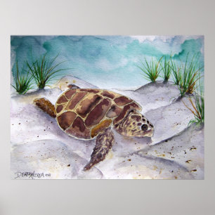 Póster marea_tortuga_pintura_2