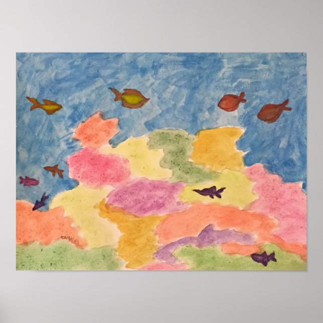 Póster mares de coral (Frente)