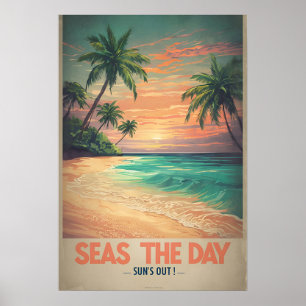 Póster Mares, el día con las antiguas vibes oceánicas
