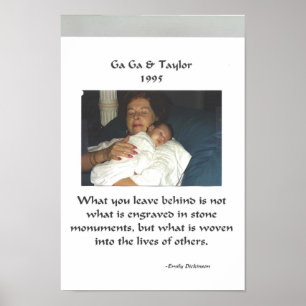 Póster Margaret Reese y nieto, Taylor Reese