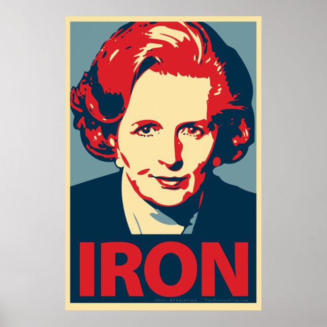 Póster Margaret Thatcher Poster "Iron" (Frente)