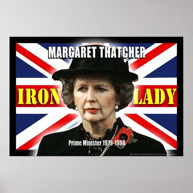 Póster Margaret Thatcher, Primera Ministra (Frente)