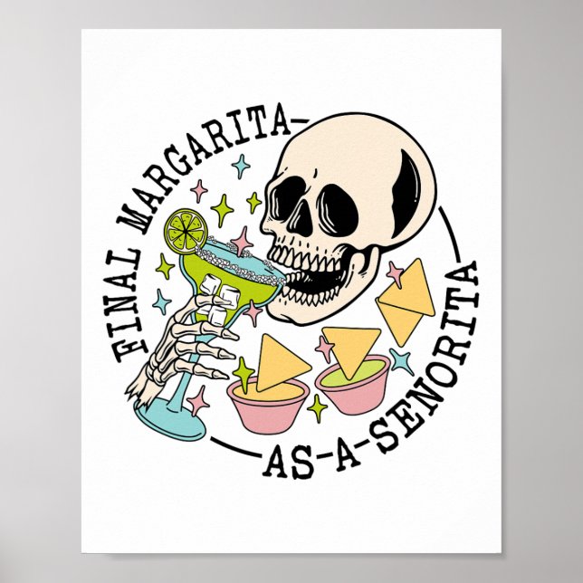 Póster Margarita Final Como Una Brida De Un Equipo De Caj (Frente)