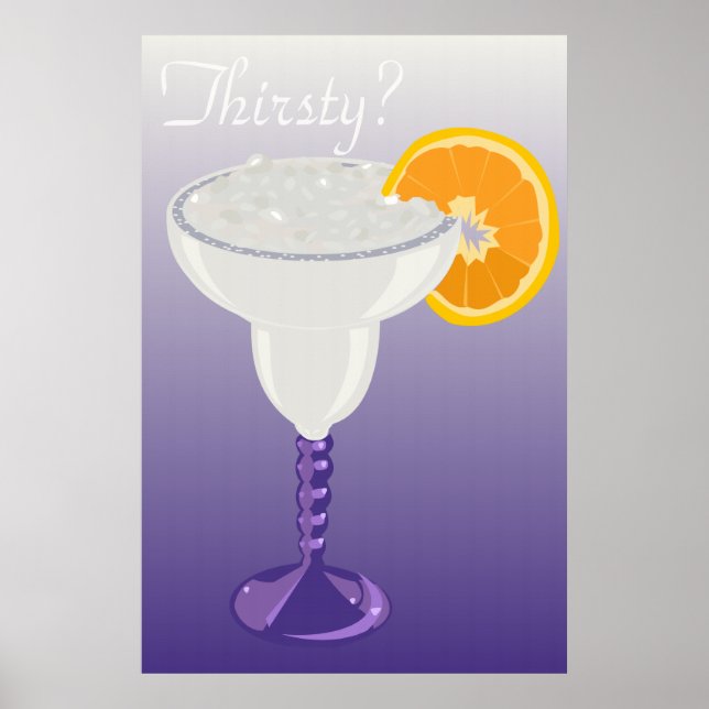 Póster Margarita Poster en morado (Frente)