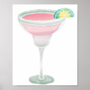 Póster Margarita rosa