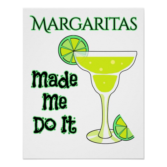 Póster Margaritas, curiosa, me hizo hacerlo (Anverso)