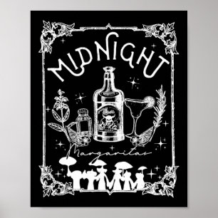 Póster Margaritas Prácticas Tee Mágico Halloween