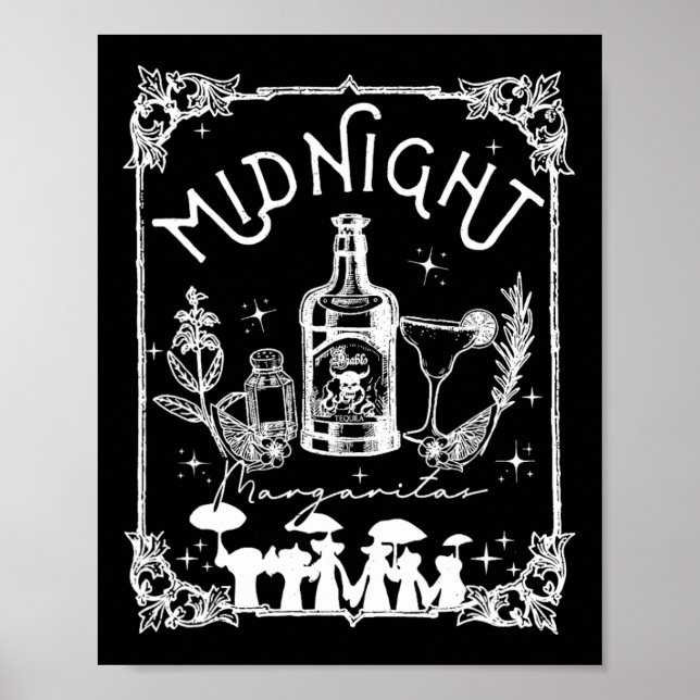 Póster Margaritas Prácticas Tee Mágico Halloween (Frente)