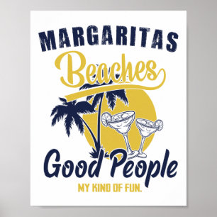Póster Margaritas Se Bebe A La Buena Gente Mi Tipo De Div