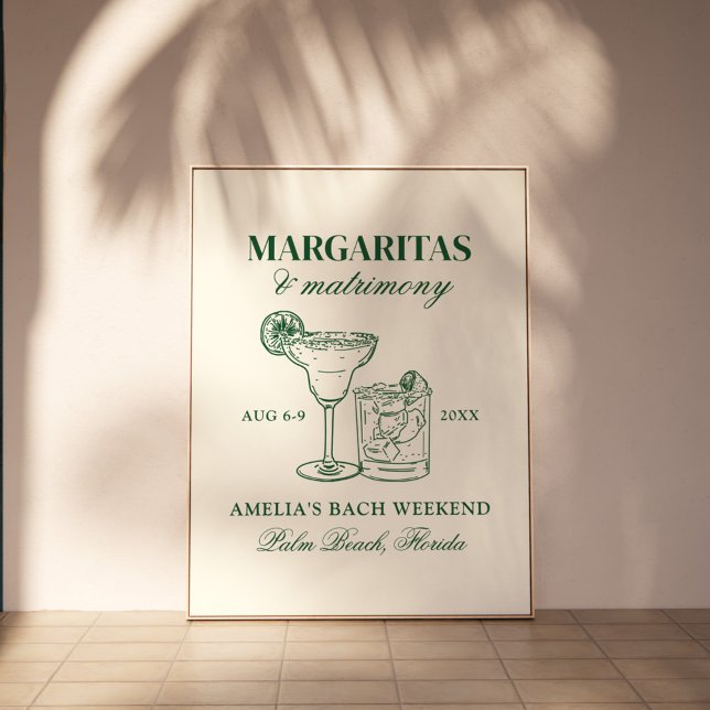 Póster Margaritas y Matrimonia Bachelorette Weekend (Subido por el creador)