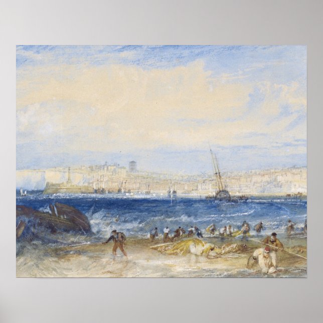 Póster Margate, c.1822 (p/c sobre papel) (Frente)