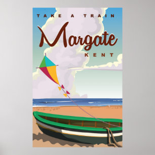 Póster Margate Kent poster de viajes vintage