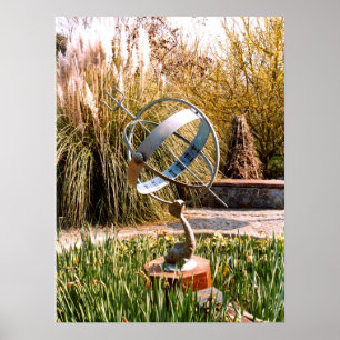 Póster Margen solar en un jardín de Guernsey