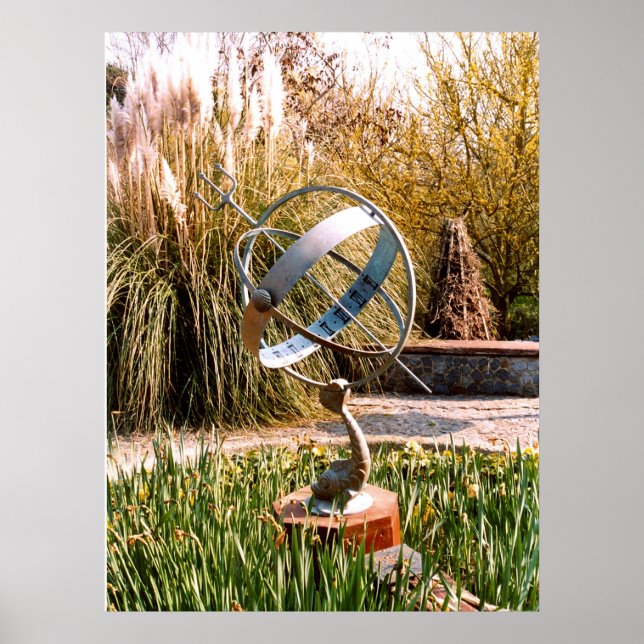 Póster Margen solar en un jardín de Guernsey (Frente)