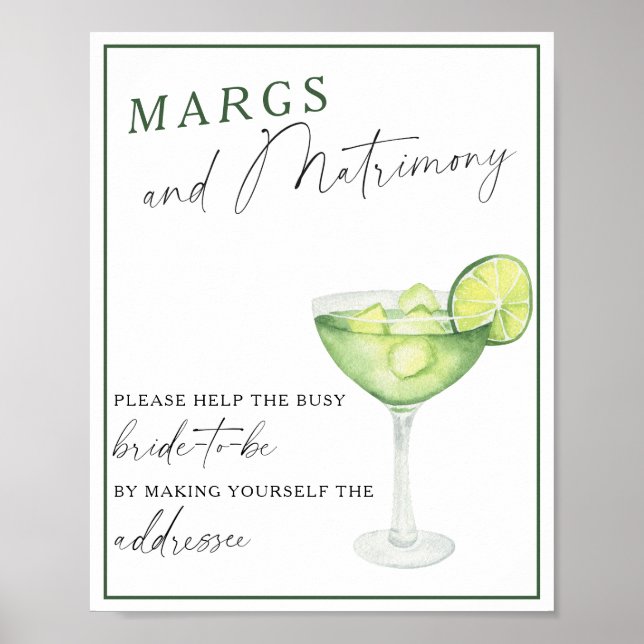 Póster Margs & Matrimony Ayudan a la ocupada dirección de (Frente)