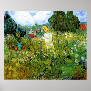 Póster Marguerite Gachet en el jardín por Vincent van Gog