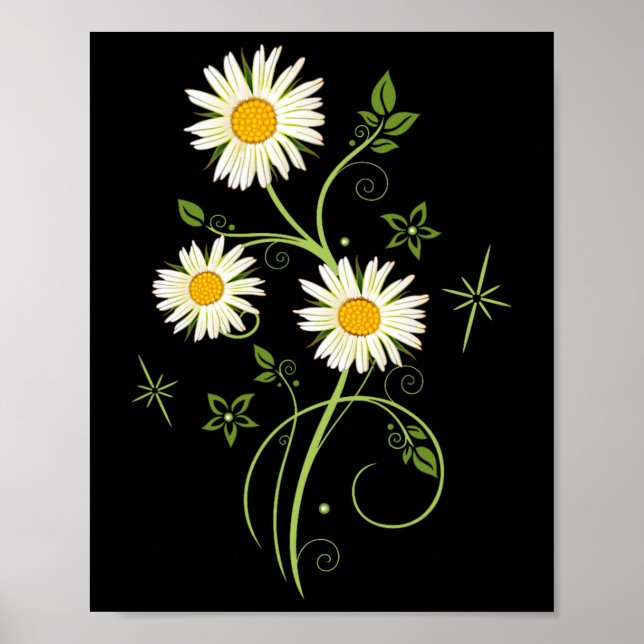 Póster Marguerites Daisy Spring Daisies Flor 1 (Frente)