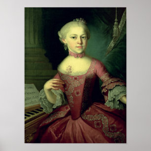 Póster Maria-Anna Mozart, llamada 'Nannerl'