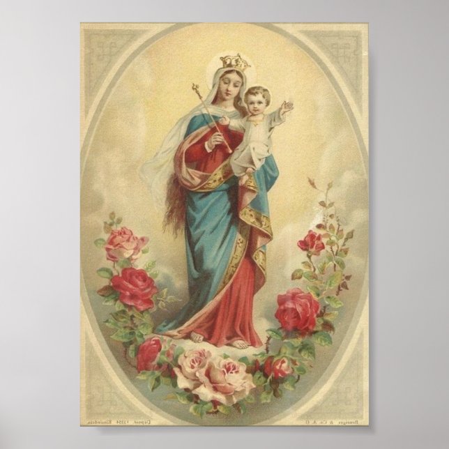 Póster María, Auxilio de Cristianos (Frente)