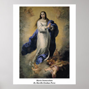 Póster Maria Immaculata Por Murillo Esteban Perez
