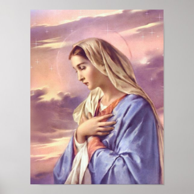 Póster María madre de Dios, la santa virgen, poster (Frente)