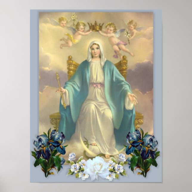 Póster María madre de Dios, la santa virgen, poster (Frente)