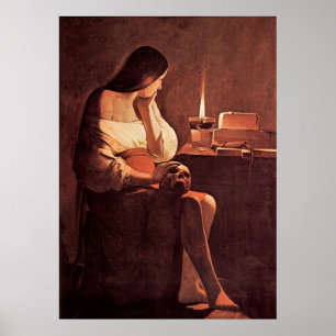 Póster Maria Magdalena de Georges de La Tour