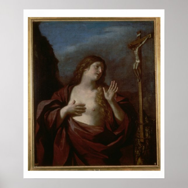 Póster María Magdalena en Penitencia (aceite en lienzo) 2 (Frente)