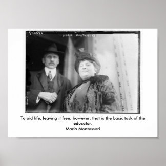 Póster Maria Montesorri poster