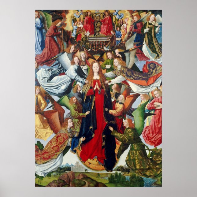 Póster María, reina del cielo, c. 1485 - 1500 (Frente)