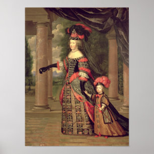 Póster María Teresa, esposa de Luis XIV