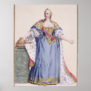 Póster Maria Theresa (1717-80) Emperatriz de Austria, de