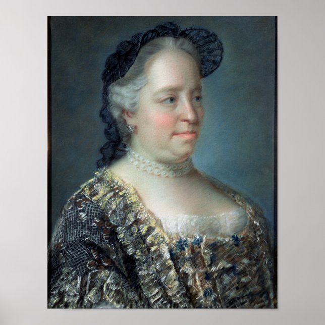 Póster Maria Theresa, emperatriz de Austria, 1762 (Frente)