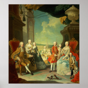 Póster Maria Theresa y su marido