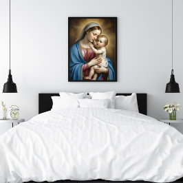 Póster María y el Niño Jesús