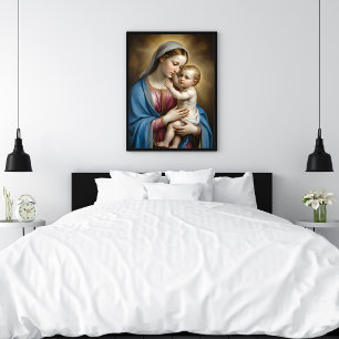 Póster María y el Niño Jesús