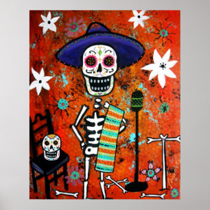 PÓSTER MARIACHI DIA DE LOS MUERTOS