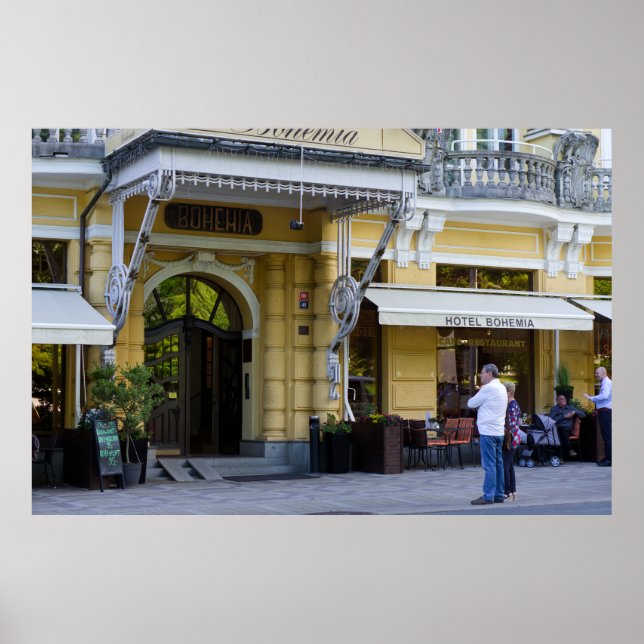 Póster Mariánské Lázně, República Checa - Hotel elegante (Frente)