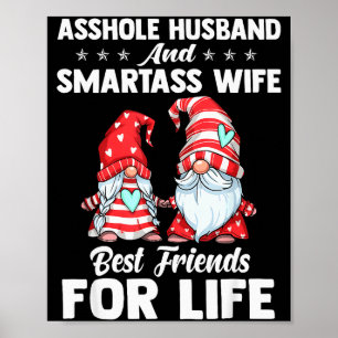 Póster Marido Agujero Y Esposa Inteligente Mejores Amigos