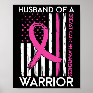 Póster Marido De Un Guerrero De La Cáncer De Mama