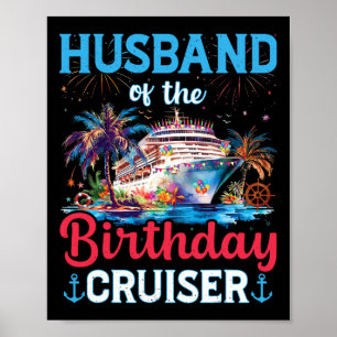 Póster Marido Del Crucero De Cumpleaños Divertido Regalos