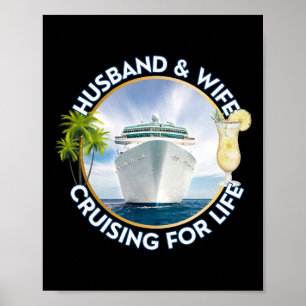Póster Marido y Mujer Navegando por la Vida Hombres Mujer