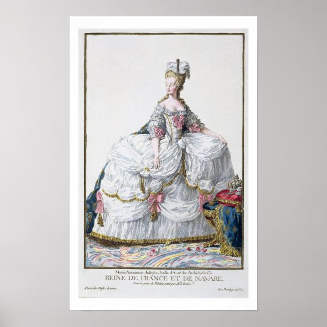 Póster Marie Antoinette (1752-93) de "Receuil des Estam" (Frente)