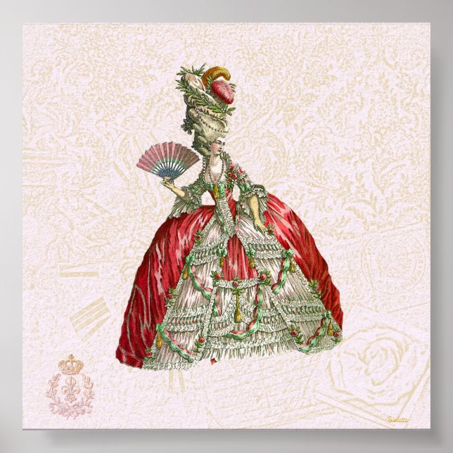 Póster Marie Antoinette Canvas Giclee (Frente)