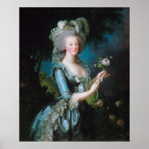 Póster Marie-Antoinette con la Rosa de Elisabeth Lebrun