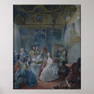 Póster Marie Antoinette en su cámara de Versalles
