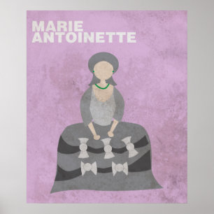 Póster Marie Antoinette:Minimalistas figuras históricas