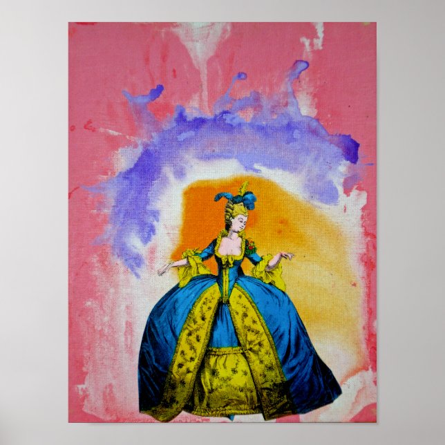 Póster Marie Antoinette por Michael Moffa (Frente)