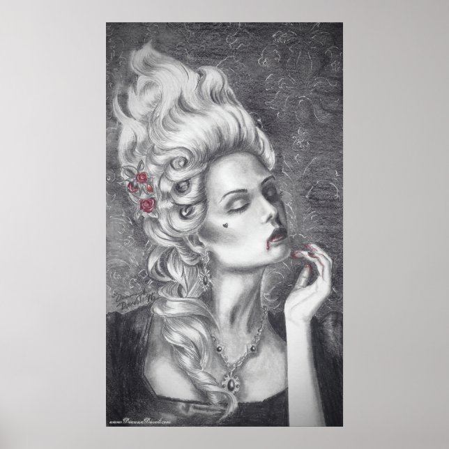 Póster Marie Antoinette Poster Rococo Poster Versailles (Frente)