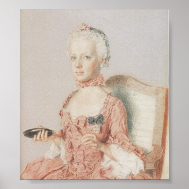 Póster Marie Antonia von Österreich –Jean-Étienne Liotard (Frente)
